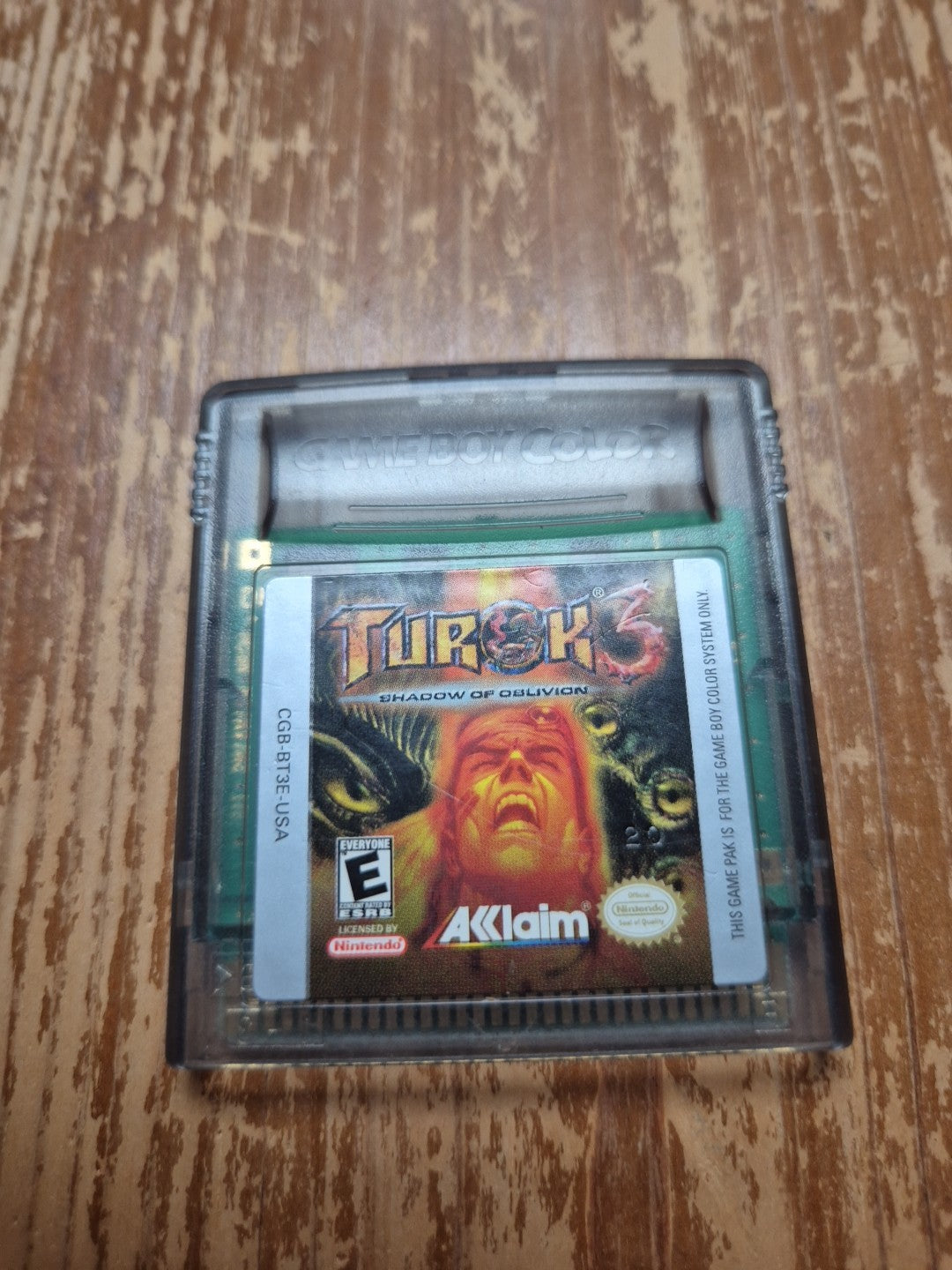 Turok 3 Shadow Of Oblivion Nintendo Game Boy Color PAL UK
