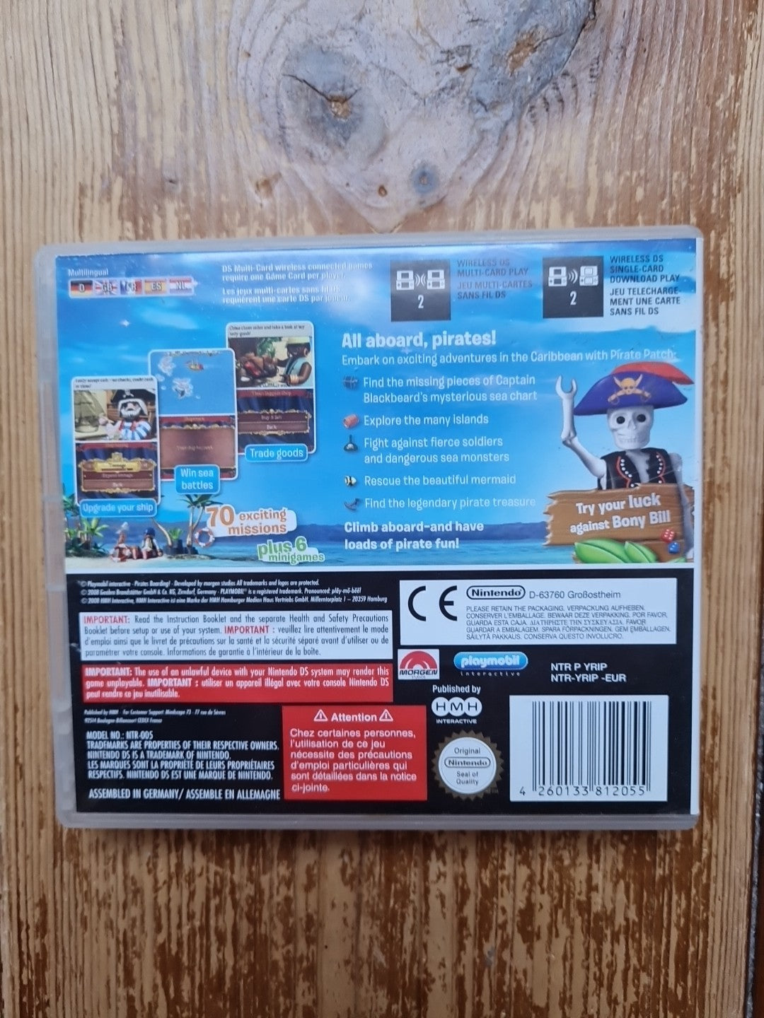 Playmobil Pirates: Boarding! Nintendo DS Complete With Manual