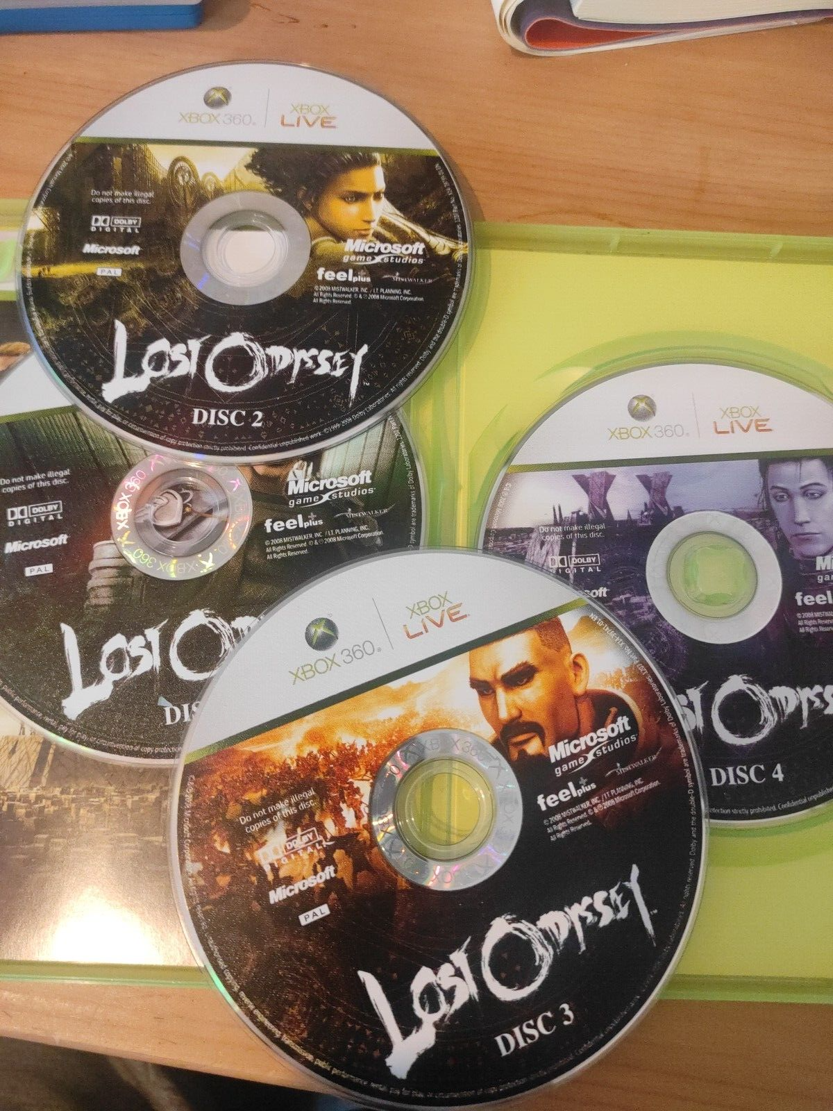 Lost Odyssey (Xbox 360, 2008) - Complete with all discs and manual - PAL