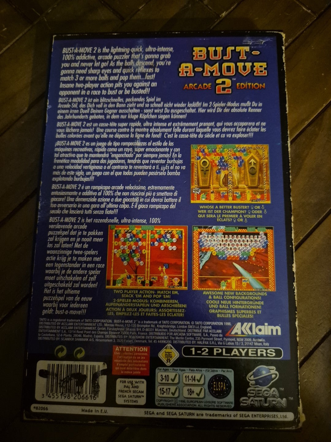 Bust-a-Move 2 Arcade Edition - Sega Saturn PAL UK
