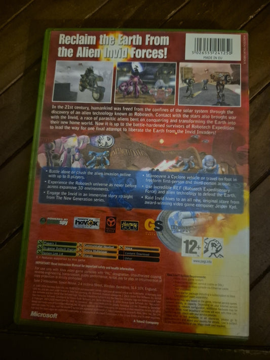 Robotech Invasion - Xbox - Complete With Manual PAL UK