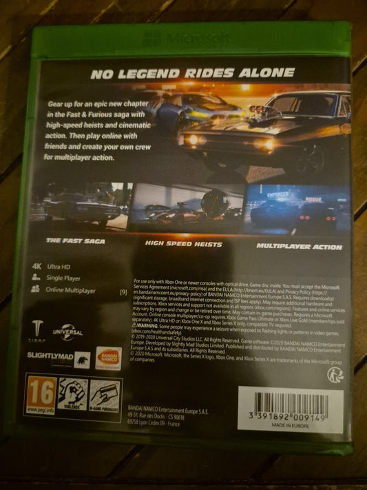 Fast & Furious Crossroads (Microsoft Xbox One, 2020)