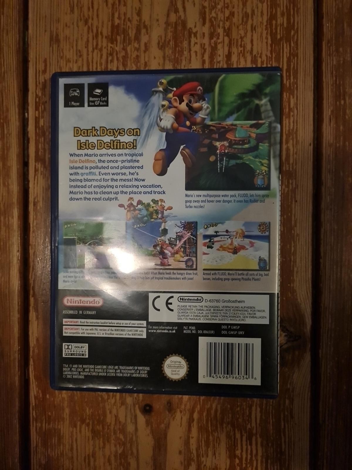 Super Mario Sunshine - Nintendo Gamecube, Complete With Manual PAL UK