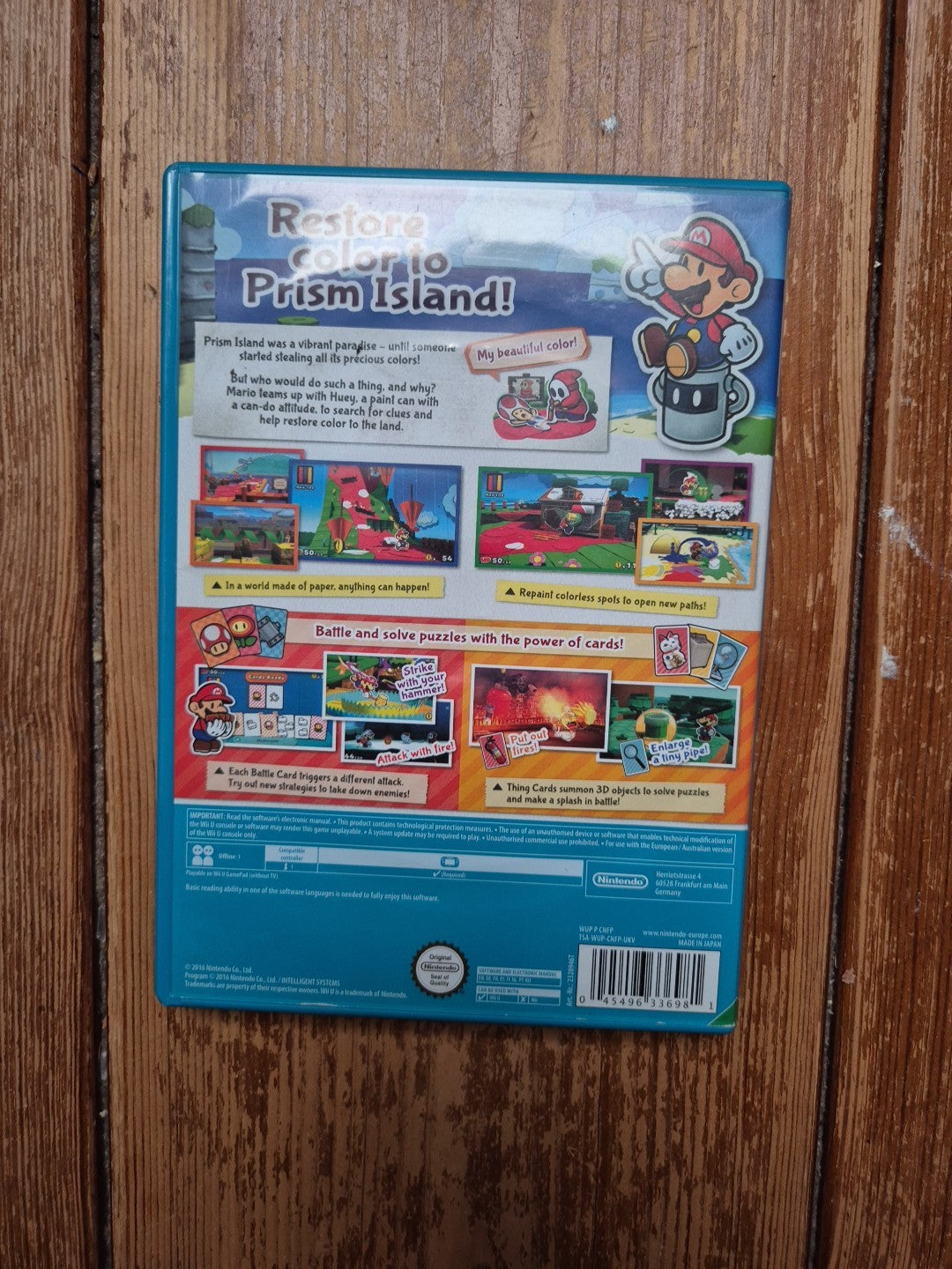 Paper Mario: Color Splash (Nintendo Wii U, 2016) PAL UK