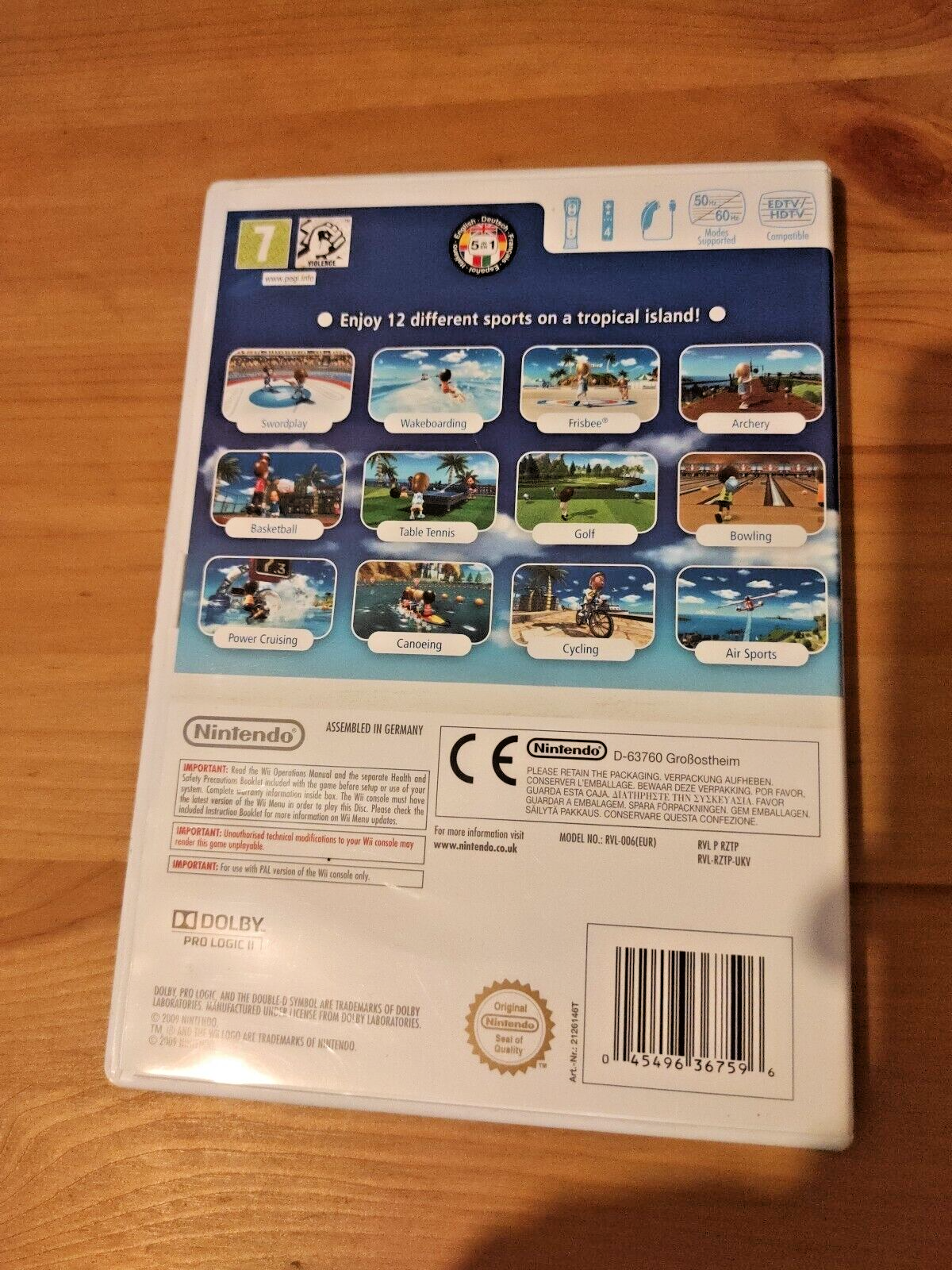Wii Sports Resort (Nintendo Wii, 2009) - PAL - Complete with manual