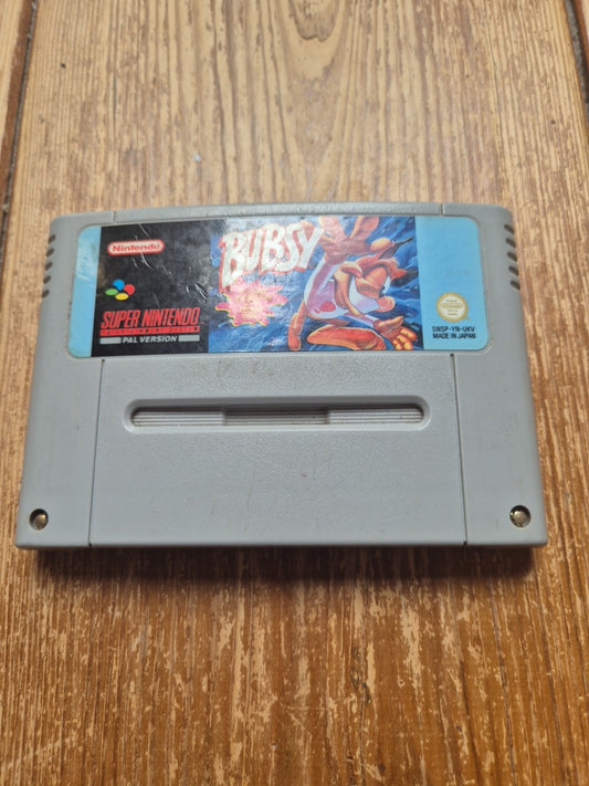 BUBSY In Claws Encounters Of The Furred Kind SNES Super Nintendo PAL UK