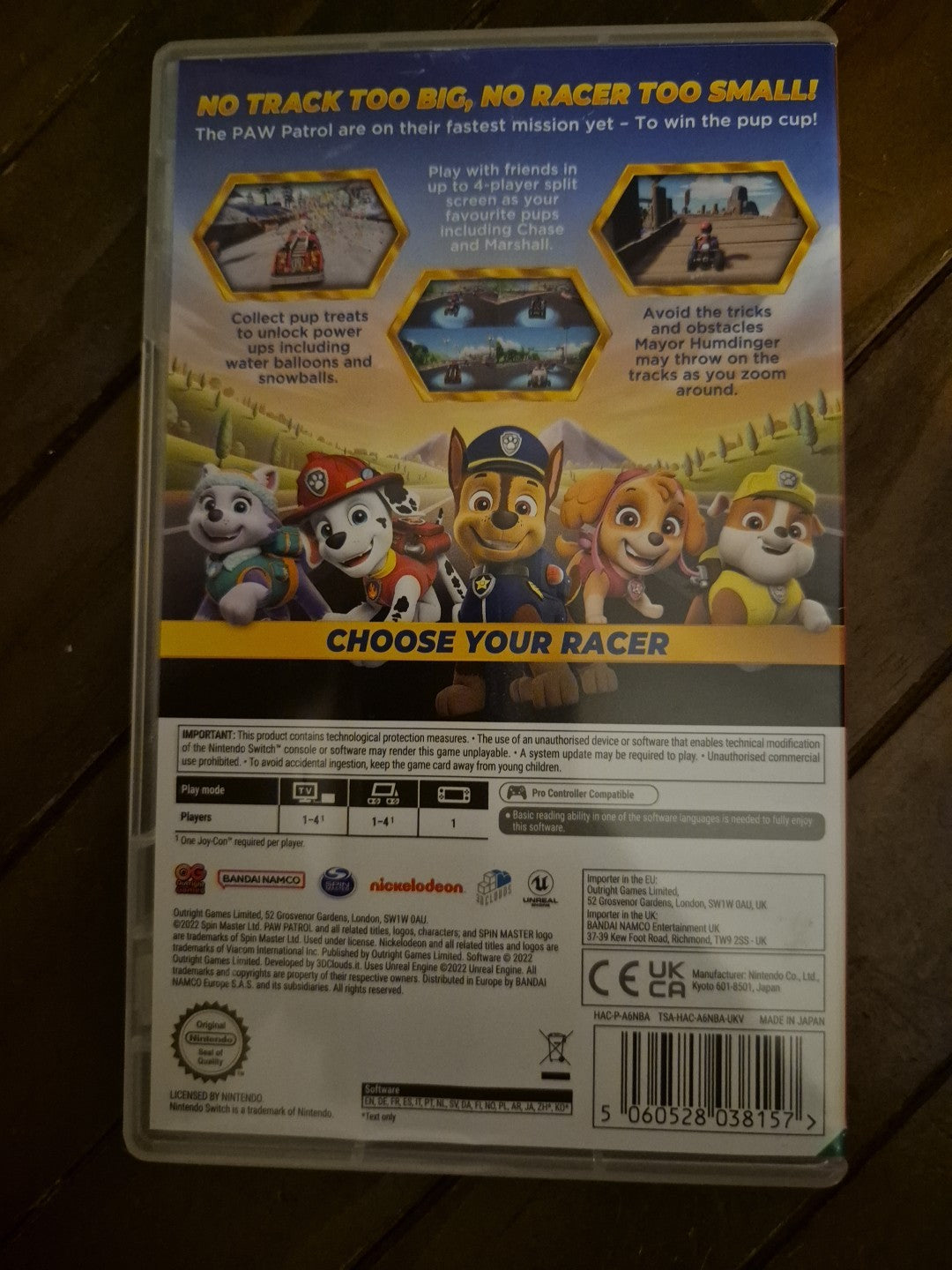 Nintendo Switch: Paw Patrol: Grand Prix PAL UK