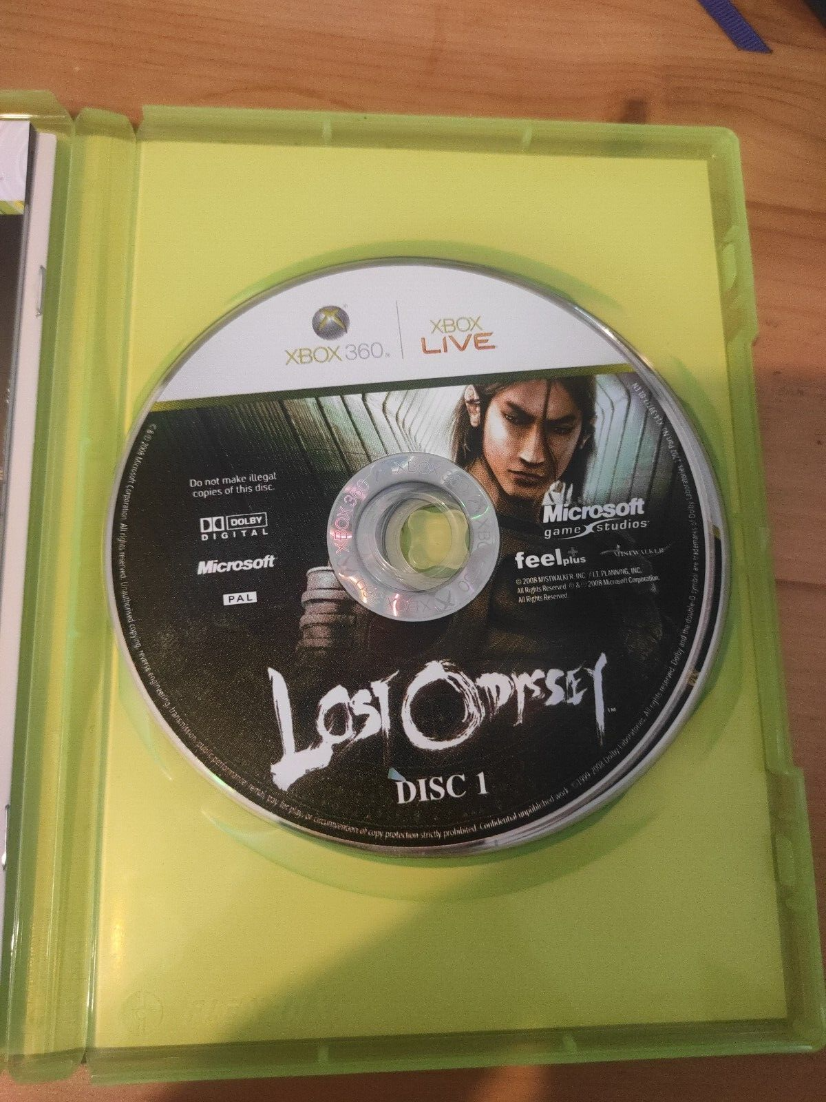 Lost Odyssey (Xbox 360, 2008) - Complete with all discs and manual - PAL