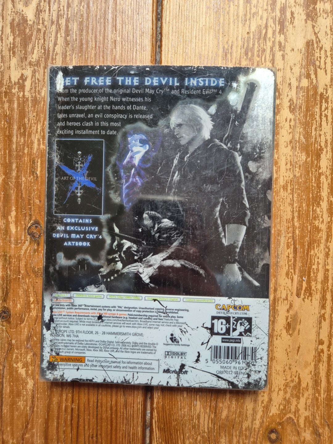 Devil May Cry 4 Collectors Steelbook Edition Xbox 360 Complete PAL UK
