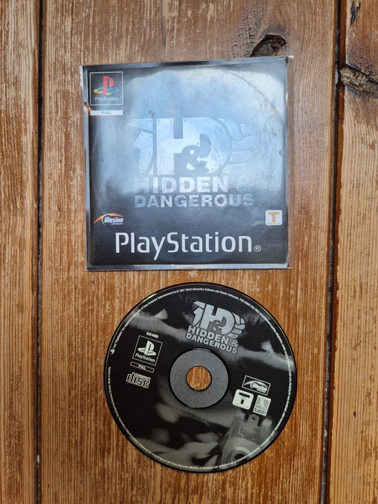 Hidden and Dangerous Disc And Manual  PlayStation 1 Ps1 PAL UK