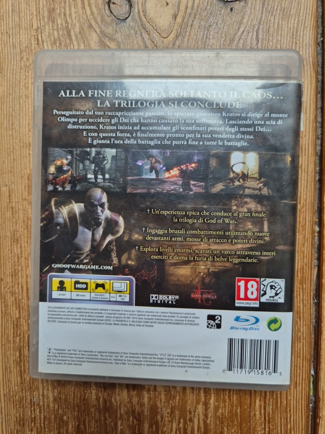 God Of War 3 - PS3 PlayStation 3 - Complete With Manual PAL UK
