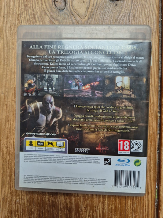 God Of War 3 - PS3 PlayStation 3 - Complete With Manual PAL UK