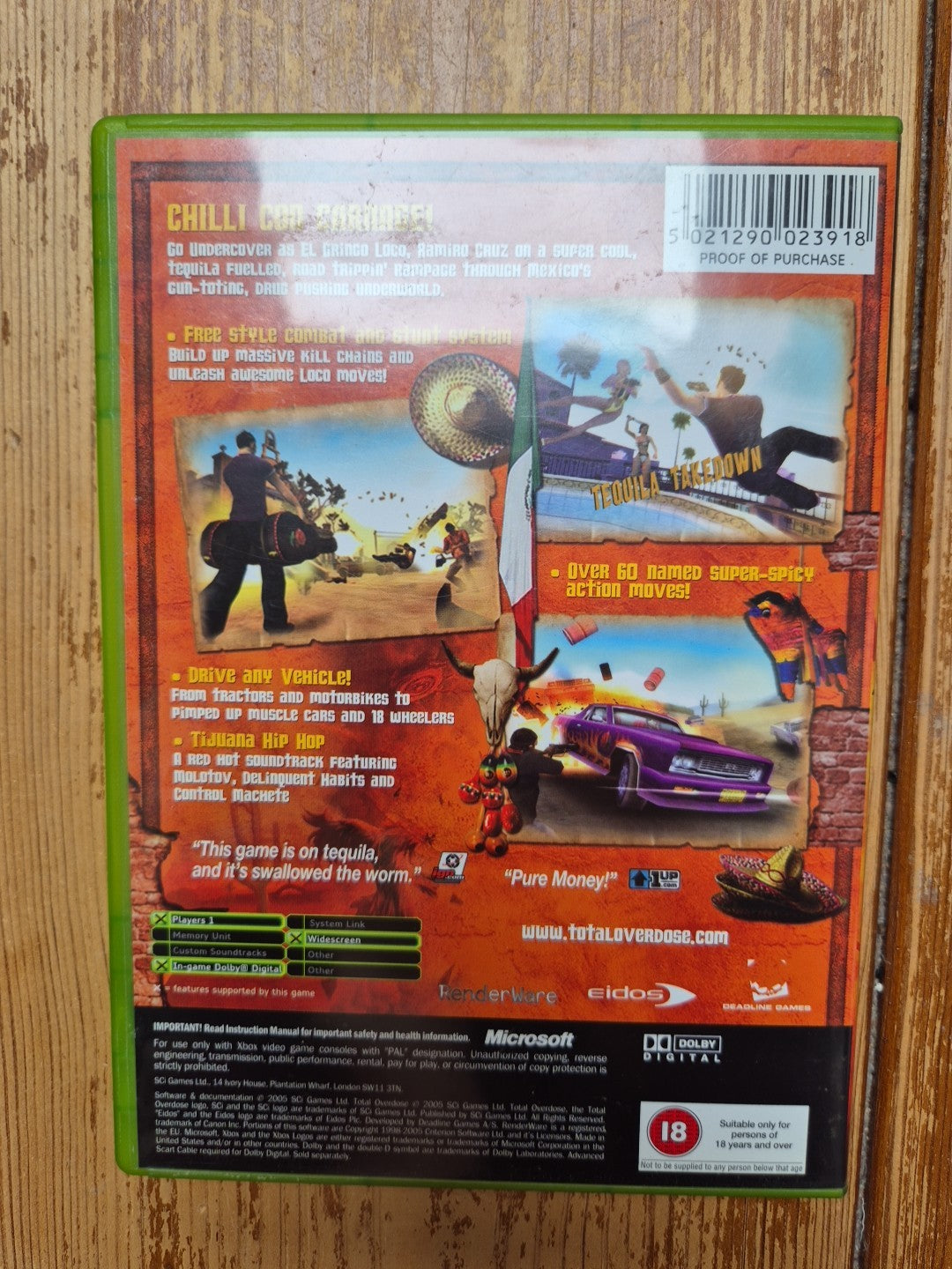 Total Overdose - Original Xbox - Complete With Manual PAL UK Version