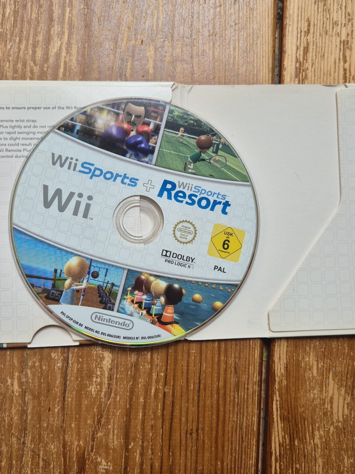 Wii Sports and Wii Sports Resort - Nintendo Wii in Cardboard Sleeve PAL UK