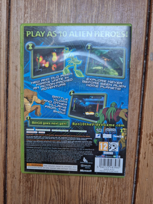 Ben 10 Vilgax Attacks Alien Force Xbox 360 Compete With Manual PAL UK
