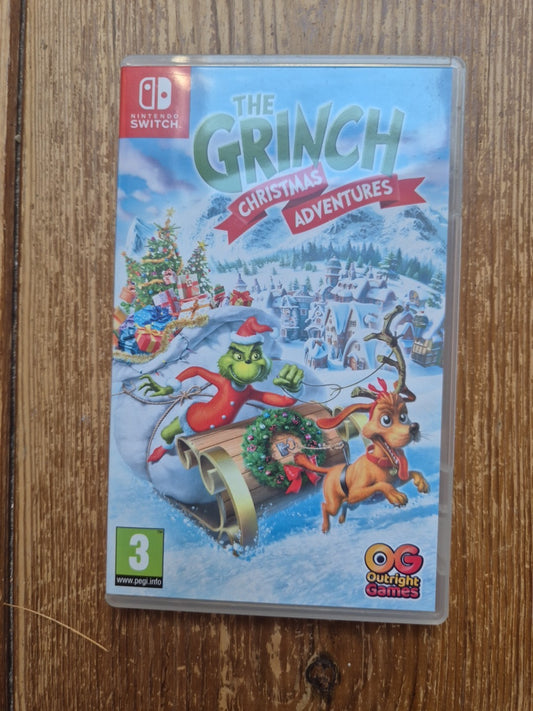 The Grinch: Christmas Adventures (Nintendo Switch, 2023) Complete With Art Book