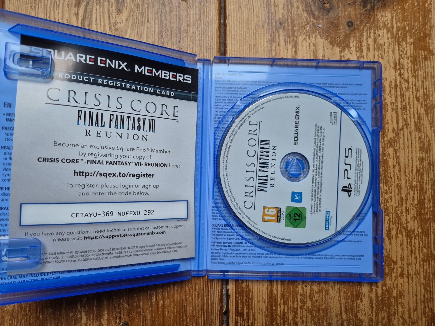 Crisis Core - Final Fantasy VII - Reunion (Sony PlayStation 5, 2022) PAL