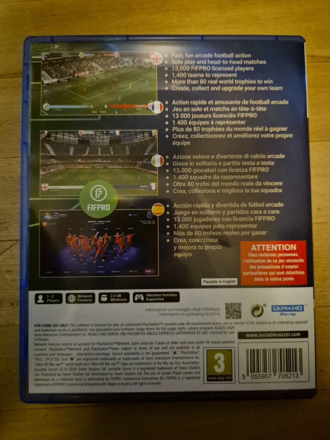 Sociable Soccer 25 (PS5 / PlayStation 5 PAL UK