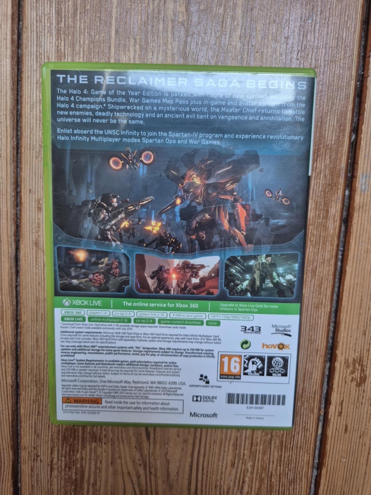 Halo 4 Game Of The Year Edition Microsoft Xbox 360  Bundle Copy PAL UK