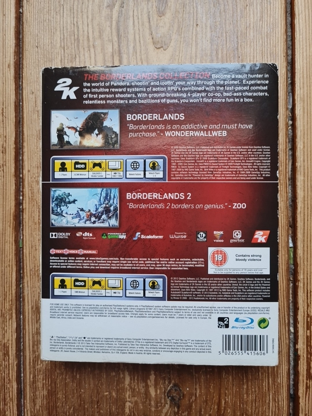 The Borderlands Collection (PS3) - Borderlands 1 & 2 PAL UK