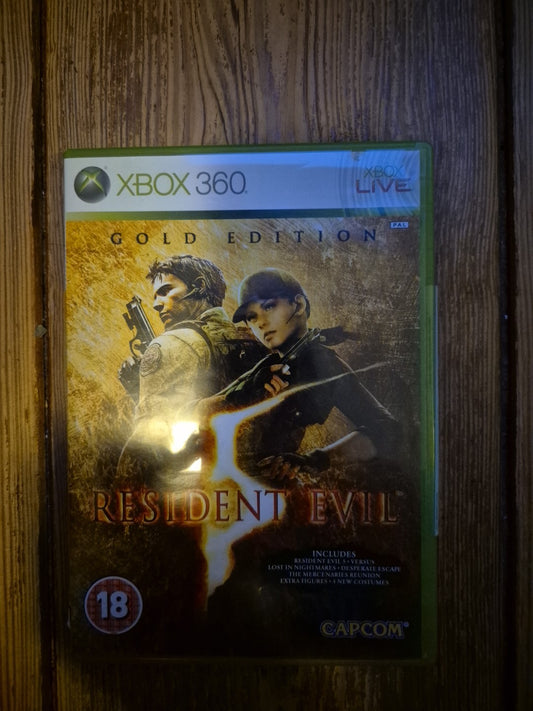 Resident Evil 5 - Gold Edition - Xbox 360 Complete With Manual PAL UK