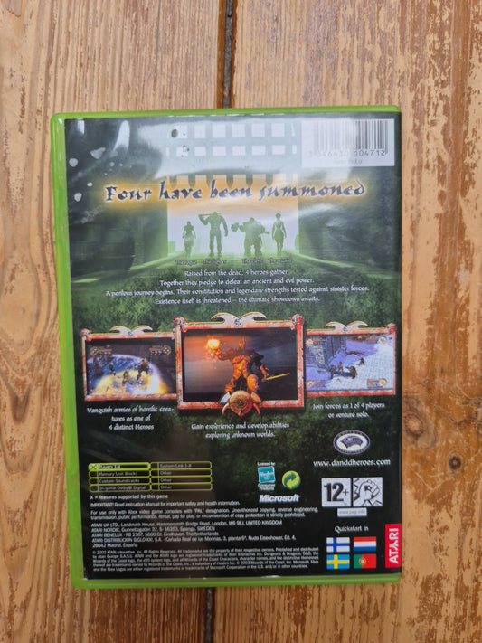 Dungeons And Dragons Heroes - Xbox - PAL UK Complete With Manual