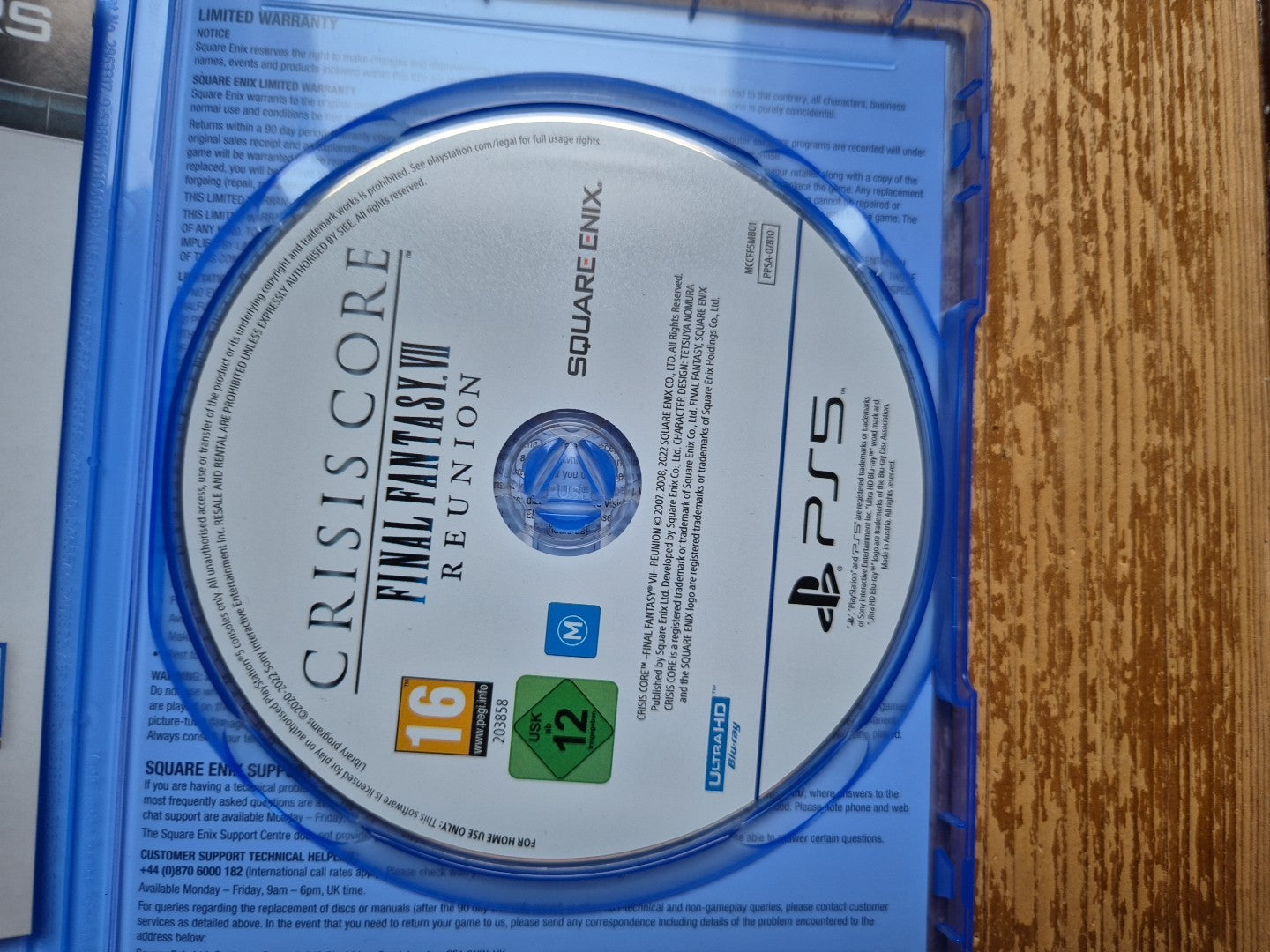 Crisis Core - Final Fantasy VII - Reunion (Sony PlayStation 5, 2022) PAL