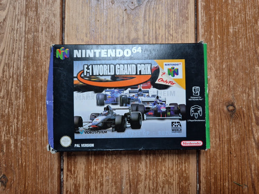 F1 World Grand Prix - Nintendo N64 - Complete In Box With Manual PAL UK