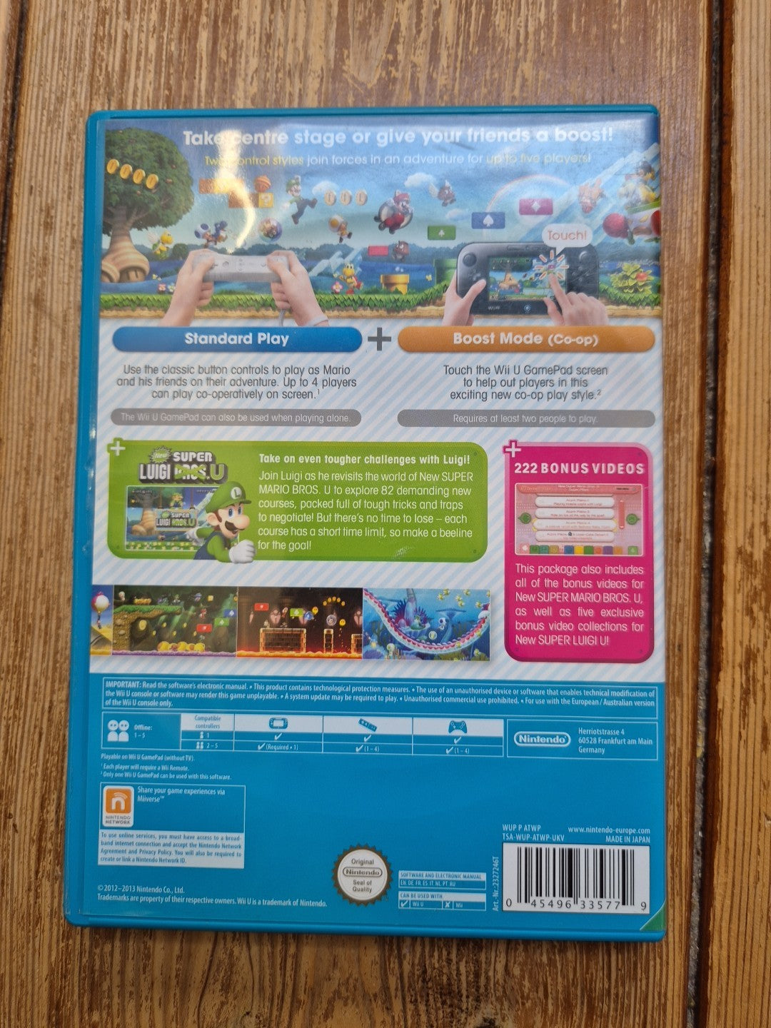 New Super Mario Bros U Plus Super Luigi U - Nintendo Wii U PAL UK