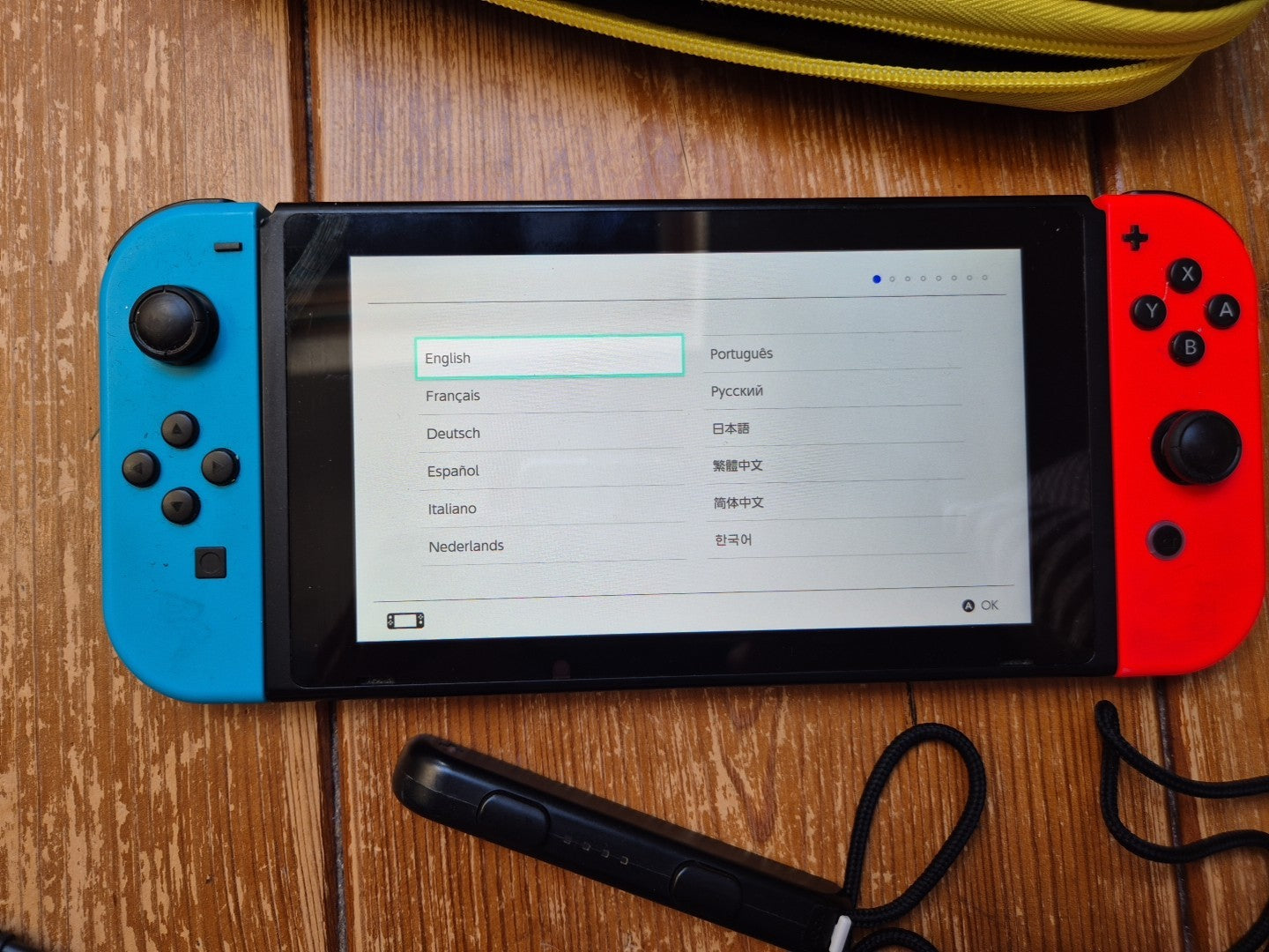 Nintendo Switch With Grip, Charger Cable And Pokemon Carry Case