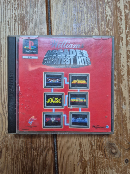 Williams Arcade Greatest Hits PS1 Sony PlayStation Complete With Manual PAL