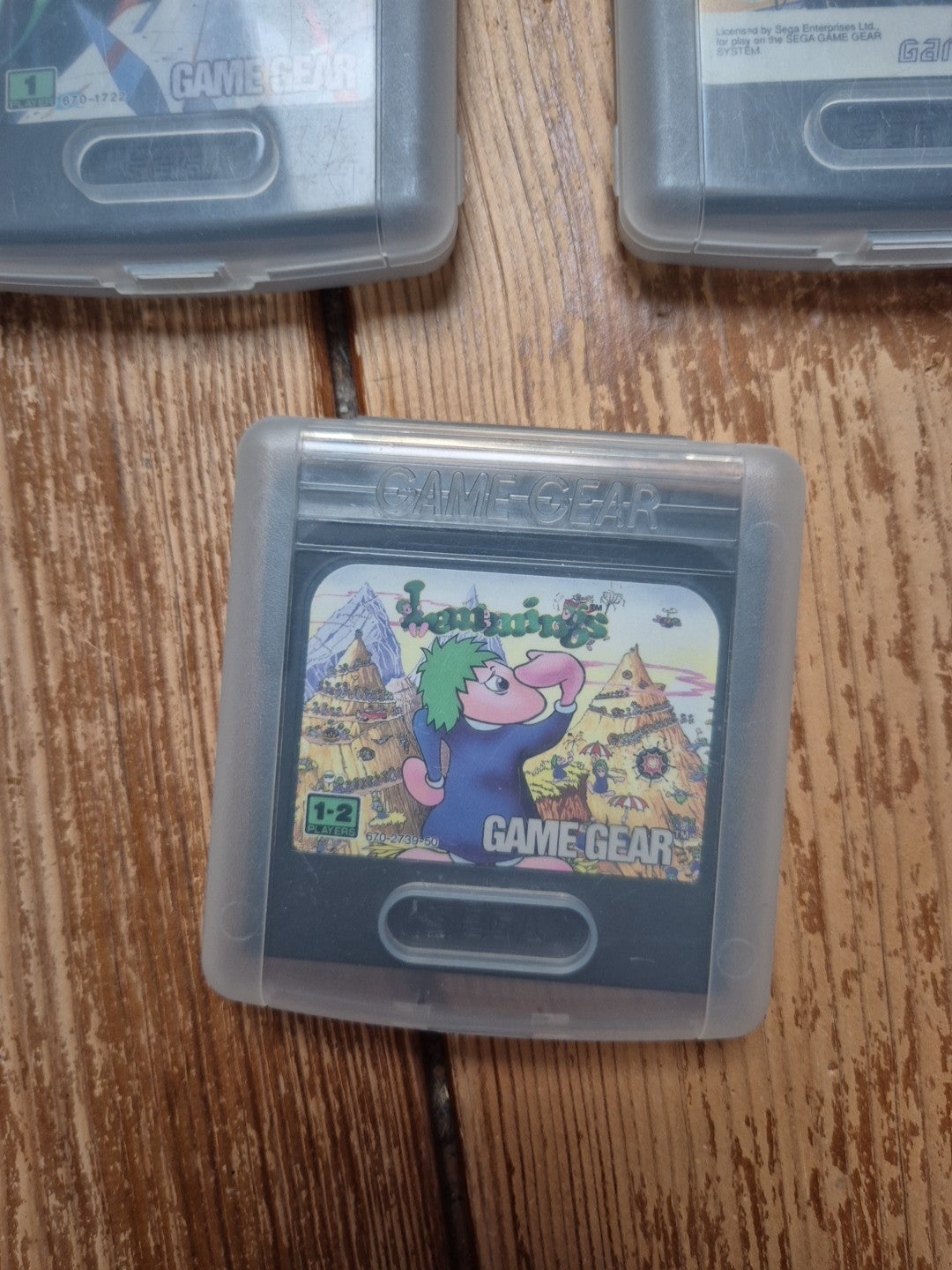 Sega Game Gear Bundle - Indiana Jones Halley Wars Lemmings PAL UK