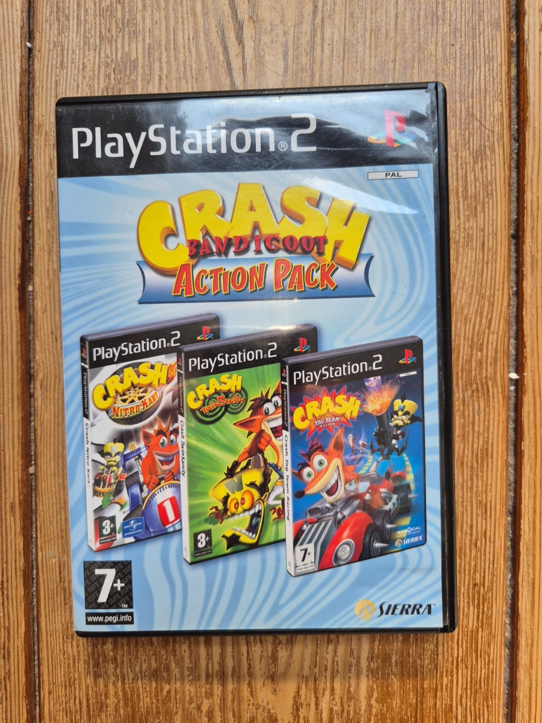 Crash Bandicoot Action Pack PS2 3 Discs Complete with Manual Playstation 2 PAL