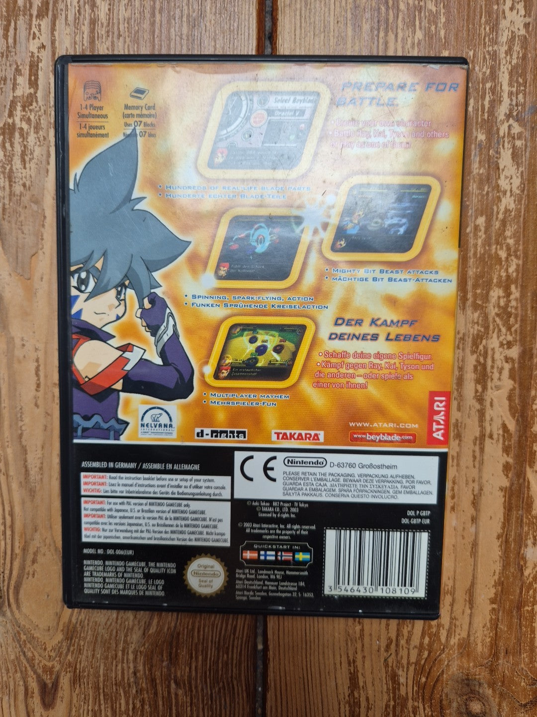 Beyblade V Force: Super Tournament Battle Nintendo GameCube Complete With Manual