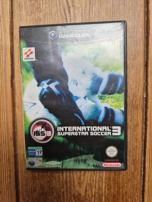 International Superstar Soccer 3 ISS3 Nintendo Gamecube Compete With Manual PAL