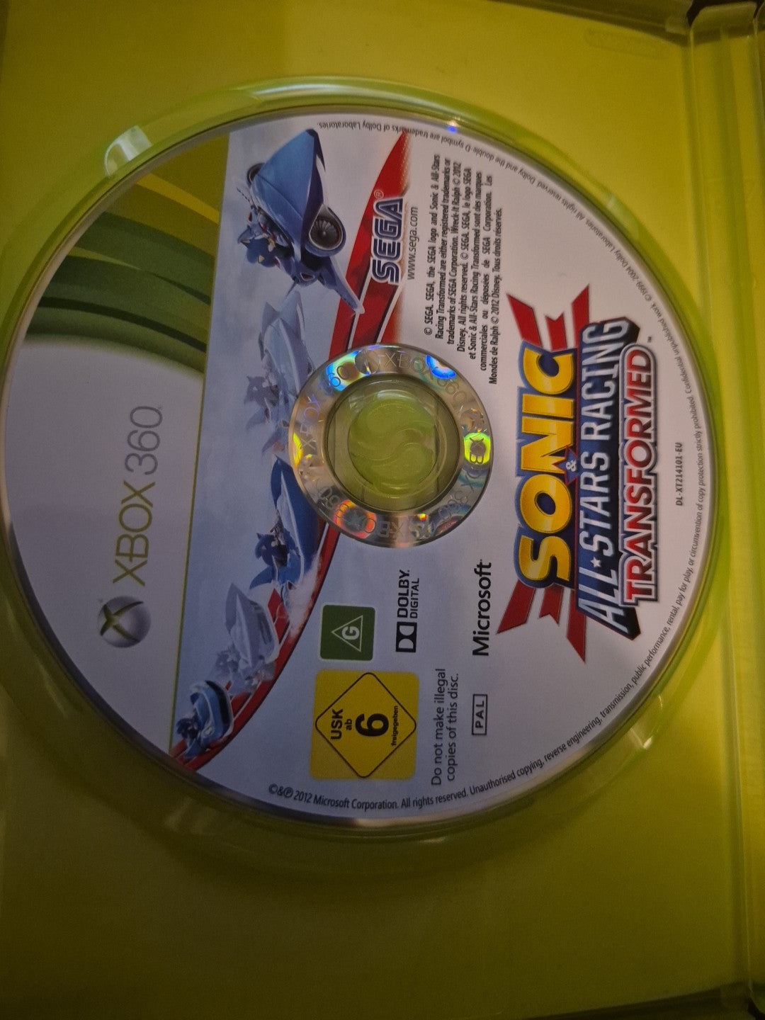 Sonic & All-Stars Racing Transformed - Xbox 360 PAL UK