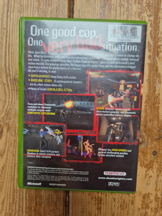 Dead To Rights Xbox Complete With Manual (PAL UK Version)