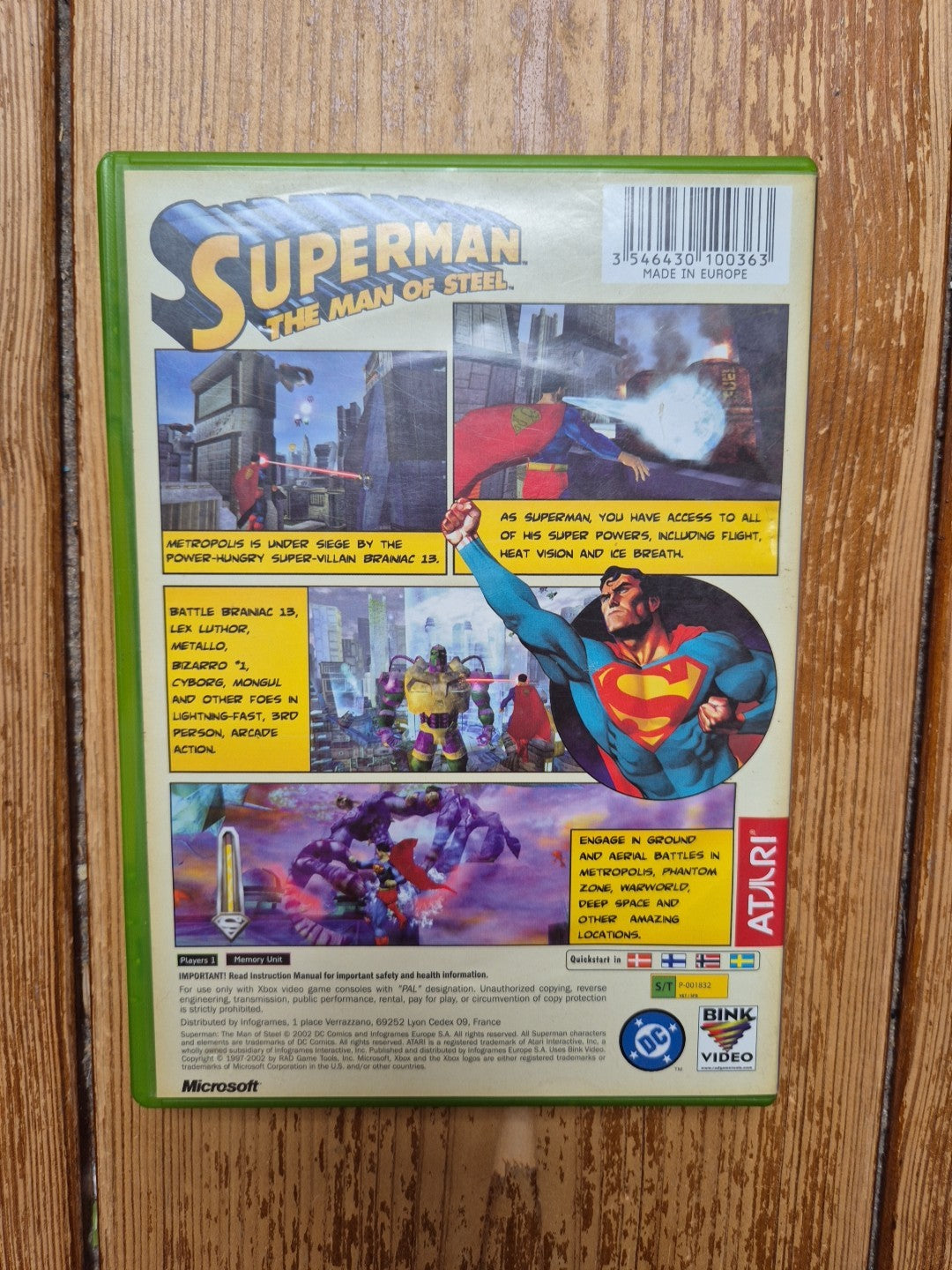 Superman The Man Of Steel Microsoft Xbox PAL UK