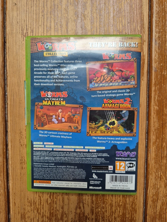 Worms Collection (Xbox 360) Complete With Manual PAL UK
