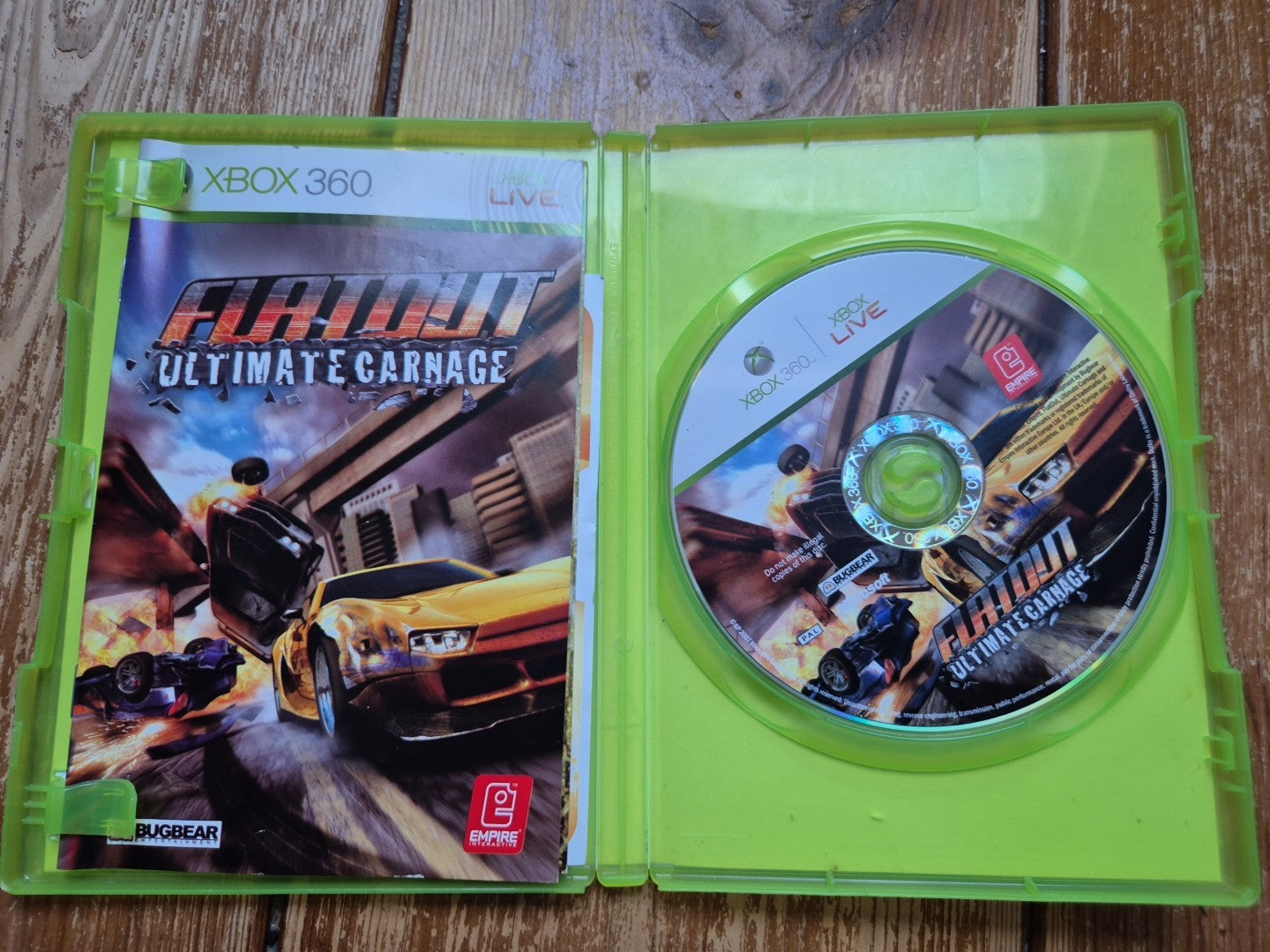 Flatout: Ultimate Carnage - Xbox 360 PAL UK Complete With Manual