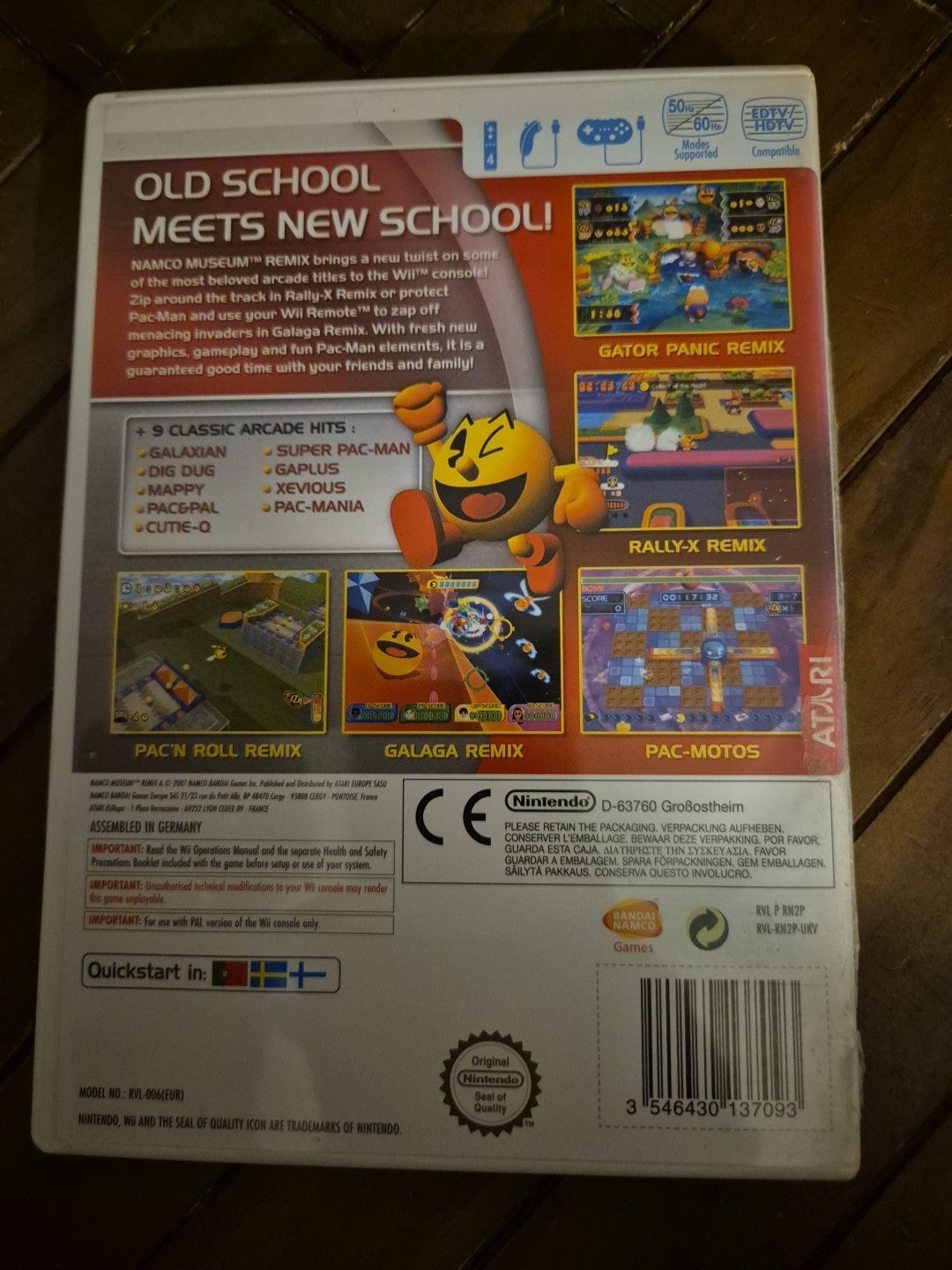 Namci Museum Remix - Nintendo Wii Complete With Manual PAL UK