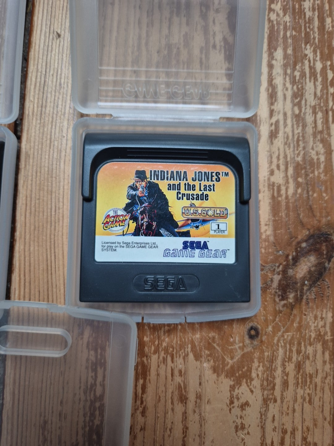 Sega Game Gear Bundle - Indiana Jones Halley Wars Lemmings PAL UK