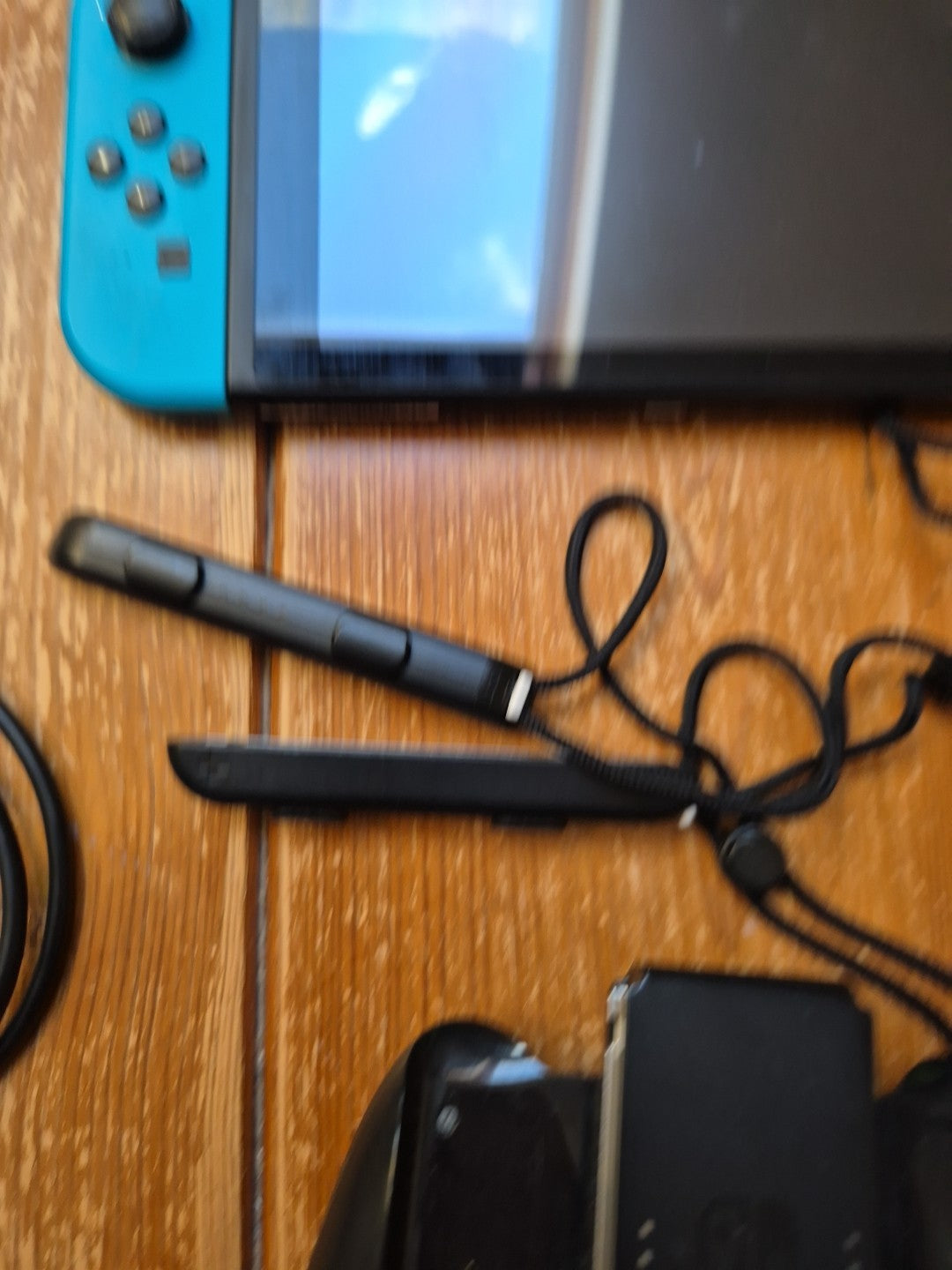 Nintendo Switch With Grip, Charger Cable And Pokemon Carry Case