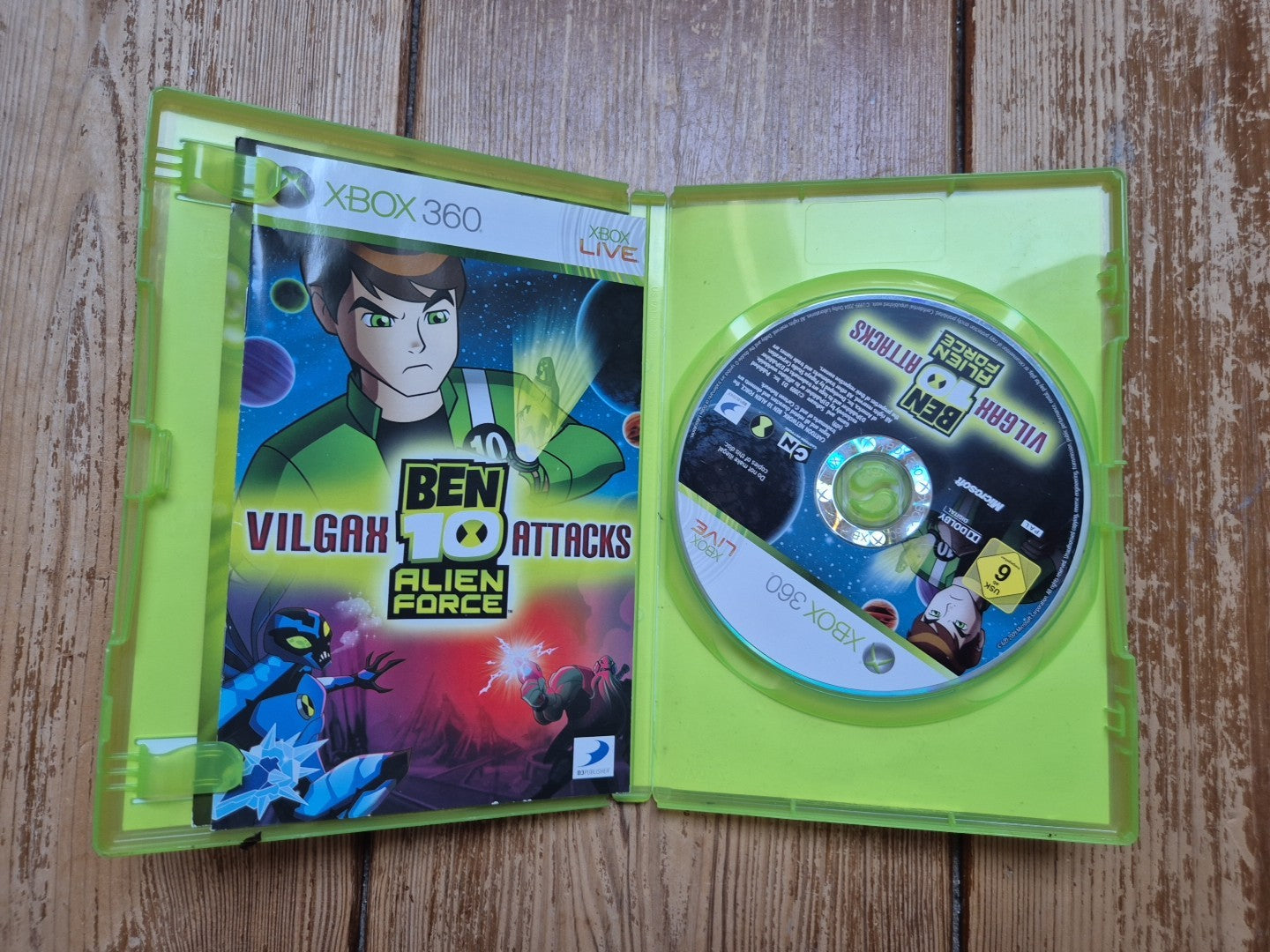 Ben 10 Vilgax Attacks Alien Force Xbox 360 Compete With Manual PAL UK