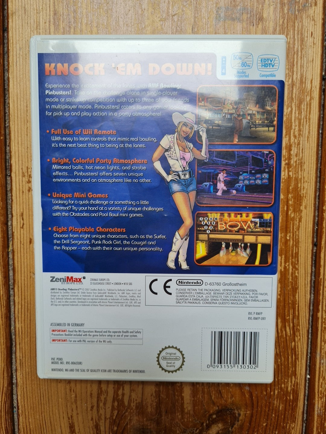 AMF Bowling Pinbusters! - Nintendo Wii Complete With Manual PAL UK