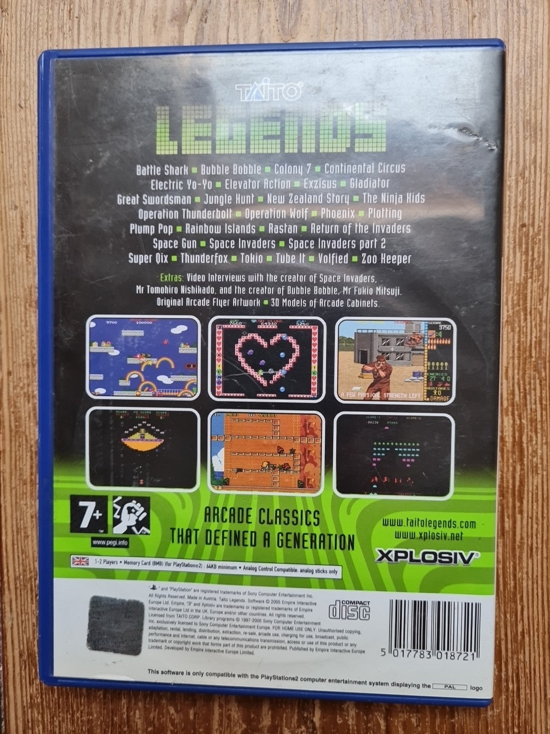 Taito Legends (PS2 PlayStation 2) Complete With Manual PAL UK