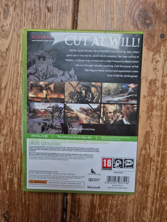 Metal Gear Rising Revengeance Xbox 360 Complete With Manual PAL UK