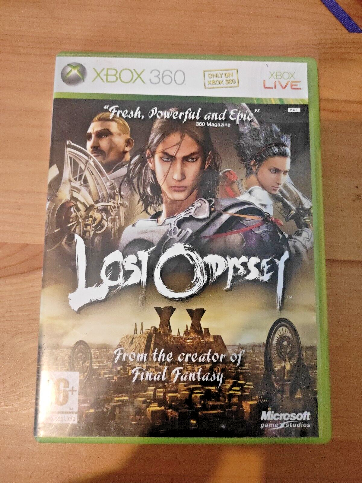 Lost Odyssey (Xbox 360, 2008) - Complete with all discs and manual - PAL