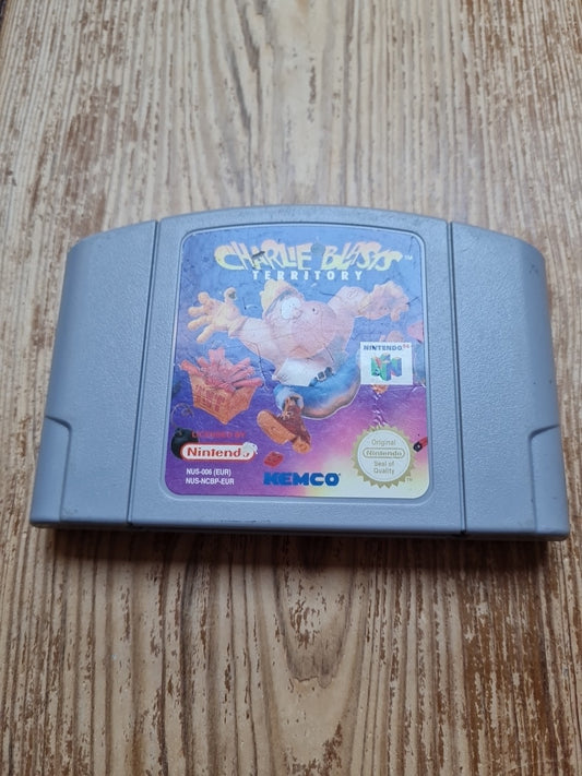 Genuine Charlie Blasts Territory - N64 Nintendo 64 PAL UK Version