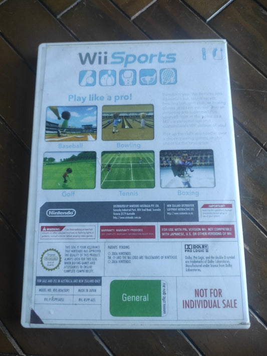 Wii Sports (Nintendo Wii, 2006) - Boxed, Complete with Manual - PAL UK